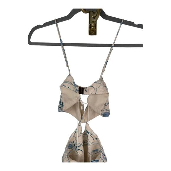 Significant Other Anica Maxi Dress Linen Cottage Summer Beachy Floral Boho Sz 2 - Picture 11 of 13